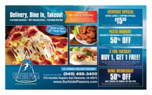 Surfside Pizza in San Clemente Coupons