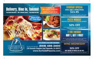 Surfside Pizza in San Clemente Coupons