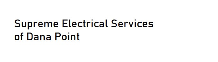 Supreme Electrical Services of Dana Point on My Local OC