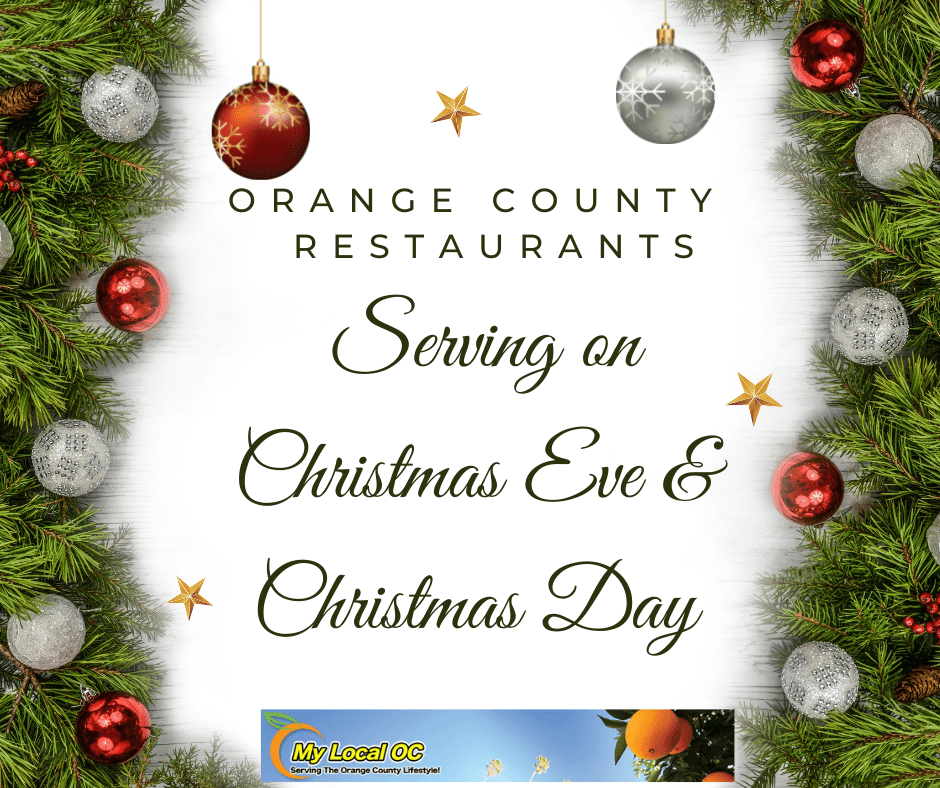 OC RESTAURANTS SERVING ON CHRISTMAS