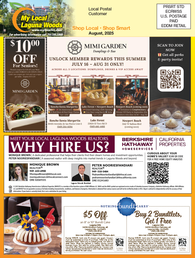 My Local Laguna Woods Digital Publication for Aug 2025.
