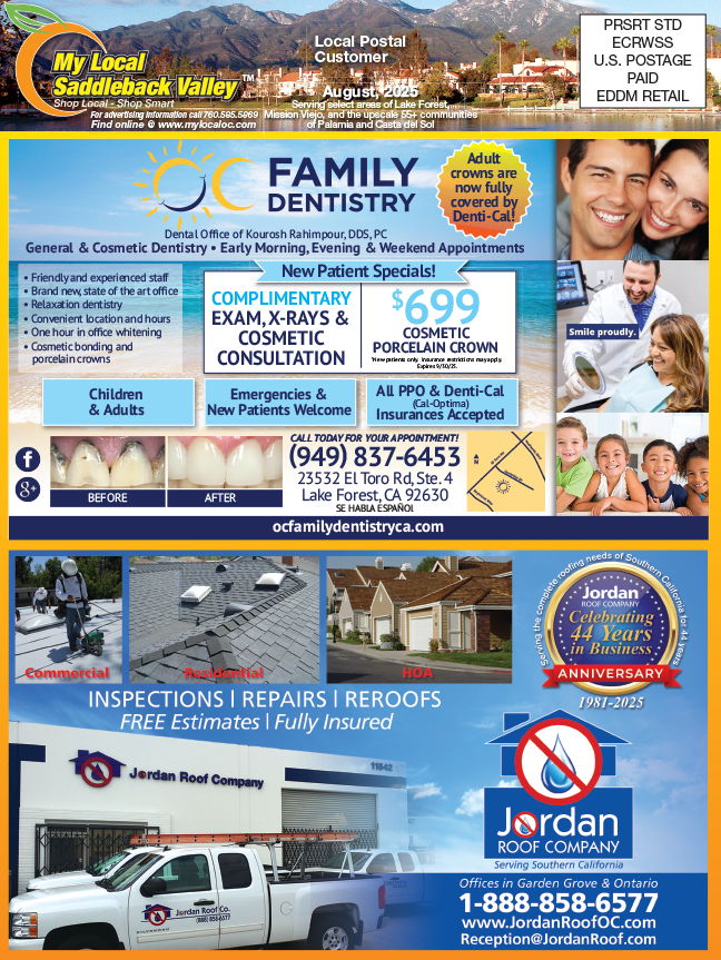 My Local Saddleback Valley Digital Publication for Aug 2025.