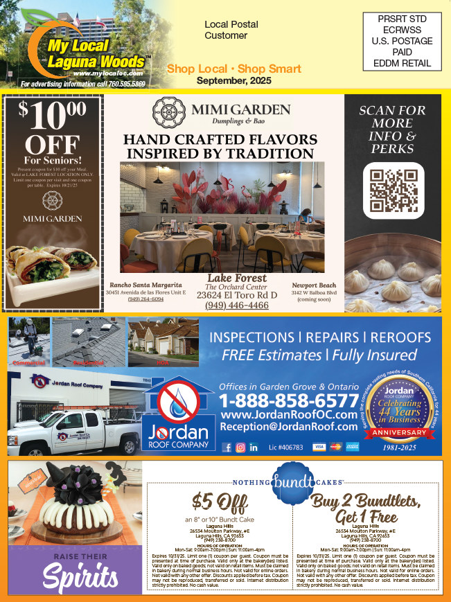 Digital publication for My Local Laguna Woods Sept 2025.